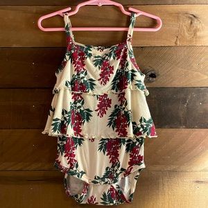 Kate Quinn Spaghetti Ruffle Dress Bodysuit - Wisteria